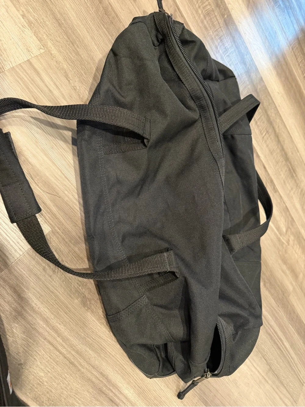 Carhartt Black Heavy Duty Duffle Travel Work Gear Bag